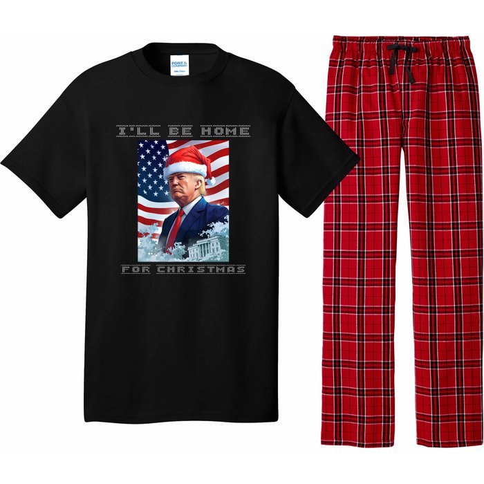 Donald Trump Ill Be Home For Christmas Inauguration Pajama Set