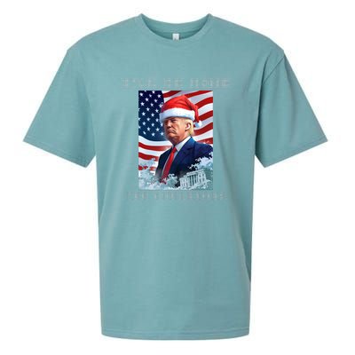 Donald Trump Ill Be Home For Christmas Inauguration Sueded Cloud Jersey T-Shirt