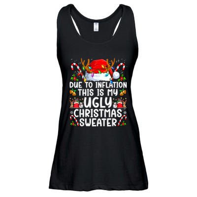 Due To Inflation This Is My Ugly Sweater Family Christmas Ladies Essential Flowy Tank
