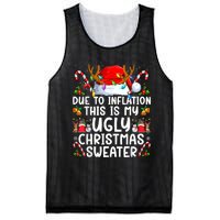 Due To Inflation This Is My Ugly Sweater Family Christmas Mesh Reversible Basketball Jersey Tank