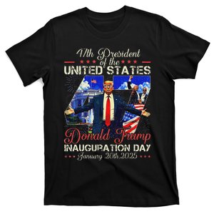 Donald Trump Inauguration Day 2025 President 47th Usa Flag T-Shirt