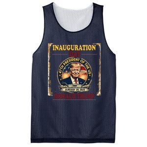 Donald Trump Inauguration Day January 20 2025 Mesh Reversible Basketball Jersey Tank