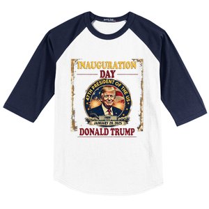 Donald Trump Inauguration Day January 20 2025 Baseball Sleeve Shirt