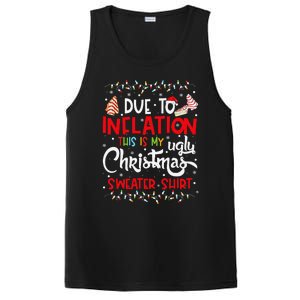 Due To Inflation This Is My Ugly Sweater Christmas Funny PosiCharge Competitor Tank