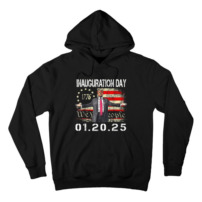 Donald Trump Inauguration Day 2025 47th President Usa Flag Hoodie