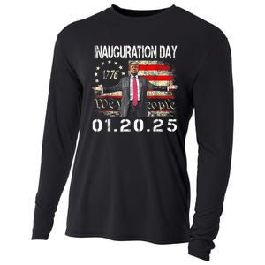 Donald Trump Inauguration Day 2025 47th President Usa Flag Cooling Performance Long Sleeve Crew