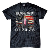 Donald Trump Inauguration Day 2025 47th President Usa Flag Tie-Dye T-Shirt