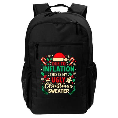 Due To Inflation This Is My Ugly Sweater Xmas Backpack