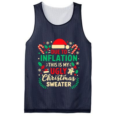 Due To Inflation This Is My Ugly Sweater Xmas Mesh Reversible Basketball Jersey Tank