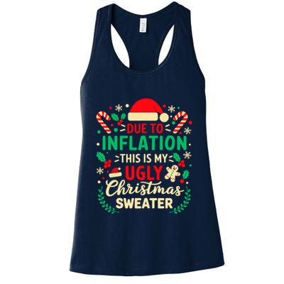 Due To Inflation This Is My Ugly Sweater Xmas Womens Tank Top