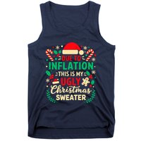 Due To Inflation This Is My Ugly Sweater Xmas Tank Top