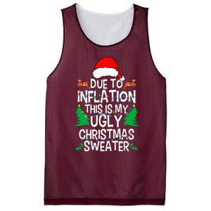 Due To Inflation This My Ugly Christmas Matching Mesh Reversible Basketball Jersey Tank