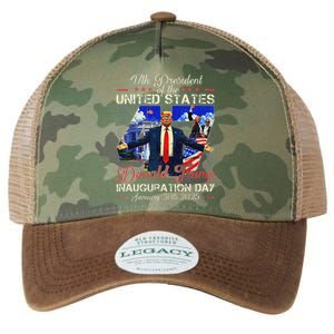 Donald Trump Inauguration Day 2025 47th President Usa Flag Legacy Tie Dye Trucker Hat