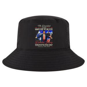 Donald Trump Inauguration Day 2025 47th President Usa Flag Cool Comfort Performance Bucket Hat