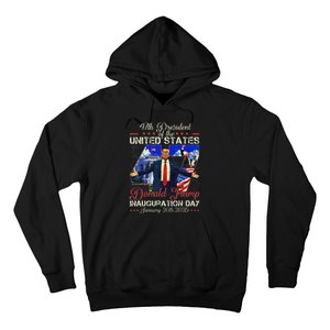 Donald Trump Inauguration Day 2025 47th President Usa Flag Hoodie