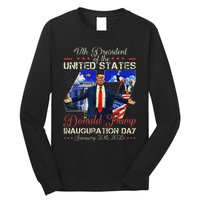 Donald Trump Inauguration Day 2025 47th President Usa Flag Long Sleeve Shirt