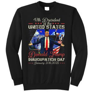 Donald Trump Inauguration Day 2025 47th President Usa Flag Sweatshirt