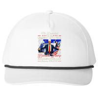 Donald Trump Inauguration Day 2025 47th President Usa Flag Snapback Five-Panel Rope Hat