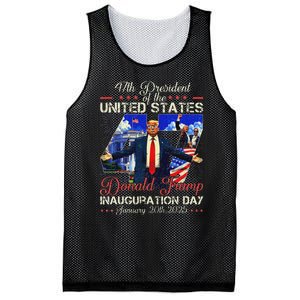 Donald Trump Inauguration Day 2025 47th President Usa Flag Mesh Reversible Basketball Jersey Tank