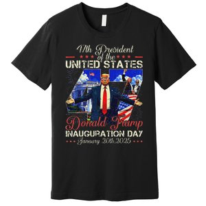 Donald Trump Inauguration Day 2025 47th President Usa Flag Premium T-Shirt