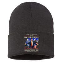 Donald Trump Inauguration Day 2025 47th President Usa Flag Sustainable Knit Beanie