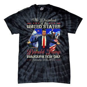 Donald Trump Inauguration Day 2025 47th President Usa Flag Tie-Dye T-Shirt