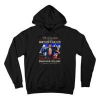 Donald Trump Inauguration Day 2025 47th President Usa Flag Tall Hoodie