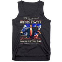 Donald Trump Inauguration Day 2025 47th President Usa Flag Tank Top