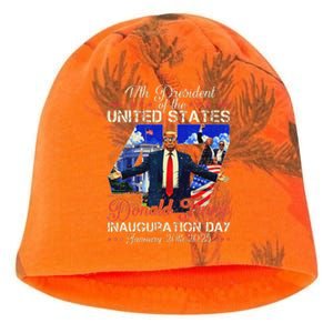 Donald Trump Inauguration Day 2025 47th President Usa Flag Kati - Camo Knit Beanie