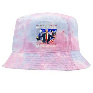 Donald Trump Inauguration Day 2025 47th President Usa Flag Tie-Dyed Bucket Hat