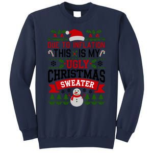 Due To Inflation This Is My Ugly Sweater Xmas Sweatshirt