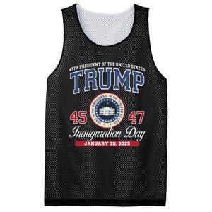 Donald Trump Inauguration Day Jan 2025 45th 47th President Mesh Reversible Basketball Jersey Tank