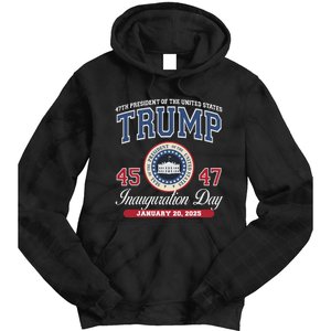 Donald Trump Inauguration Day Jan 2025 45th 47th President Tie Dye Hoodie