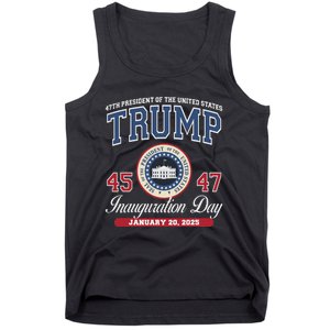 Donald Trump Inauguration Day Jan 2025 45th 47th President Tank Top