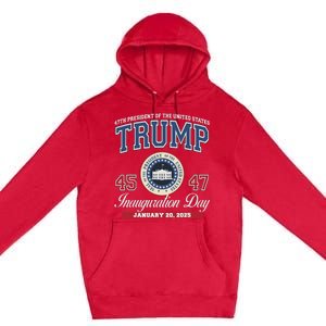 Donald Trump Inauguration Day Jan 2025 45th 47th President Premium Pullover Hoodie