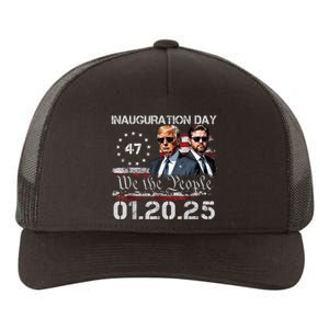 Donald Trump Inauguration Day 2025 47th President Usa Flag Yupoong Adult 5-Panel Trucker Hat