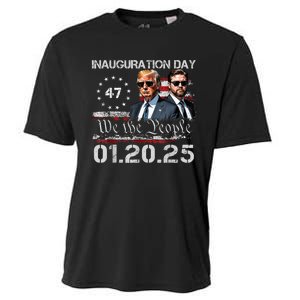 Donald Trump Inauguration Day 2025 47th President Usa Flag Cooling Performance Crew T-Shirt