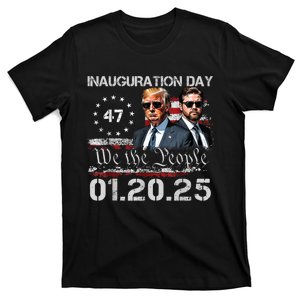 Donald Trump Inauguration Day 2025 47th President Usa Flag T-Shirt