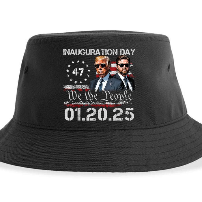 Donald Trump Inauguration Day 2025 47th President Usa Flag Sustainable Bucket Hat