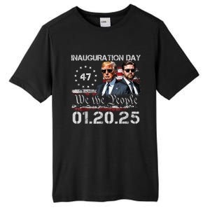 Donald Trump Inauguration Day 2025 47th President Usa Flag Tall Fusion ChromaSoft Performance T-Shirt