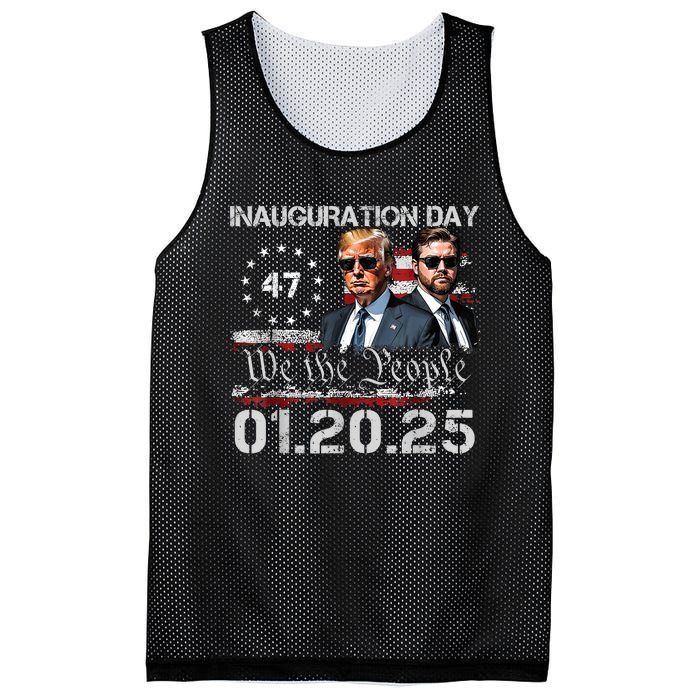 Donald Trump Inauguration Day 2025 47th President Usa Flag Mesh Reversible Basketball Jersey Tank