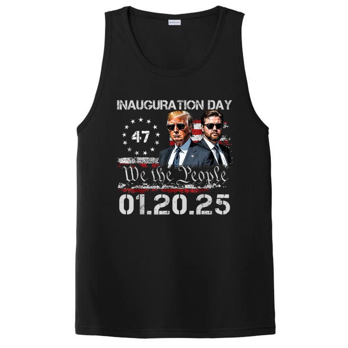 Donald Trump Inauguration Day 2025 47th President Usa Flag PosiCharge Competitor Tank