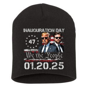 Donald Trump Inauguration Day 2025 47th President Usa Flag Short Acrylic Beanie