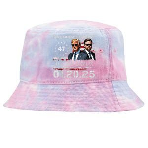 Donald Trump Inauguration Day 2025 47th President Usa Flag Tie-Dyed Bucket Hat