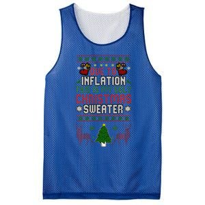 Due To Inflation This Is My Ugly Funny For Christmas Cute Mesh Reversible Basketball Jersey Tank