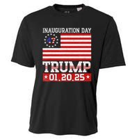 Donald Trump Inauguration Day 2025 47th President Usa Flag Cooling Performance Crew T-Shirt