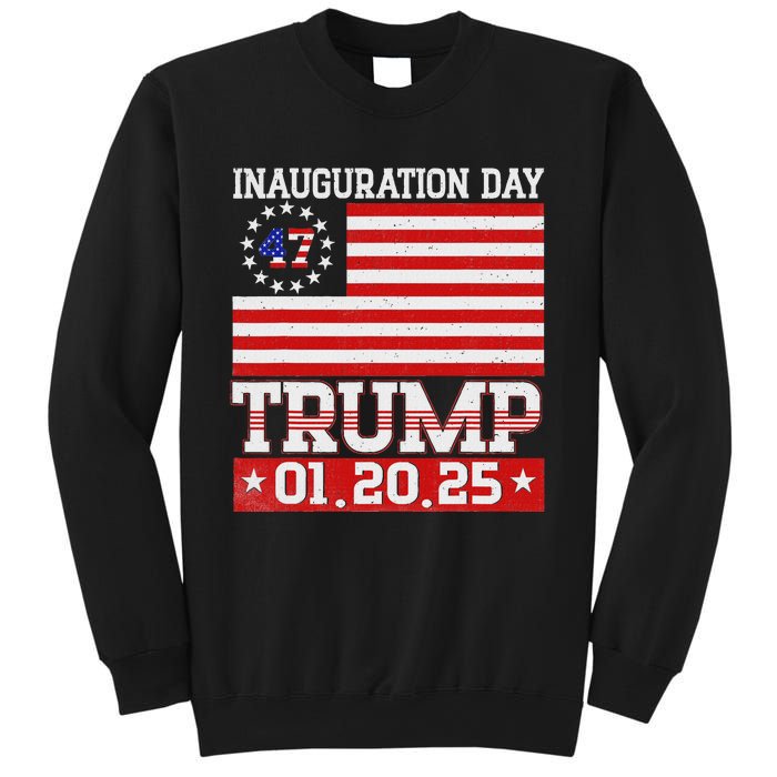 Donald Trump Inauguration Day 2025 47th President Usa Flag Sweatshirt