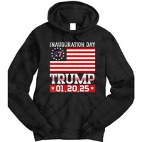 Donald Trump Inauguration Day 2025 47th President Usa Flag Tie Dye Hoodie