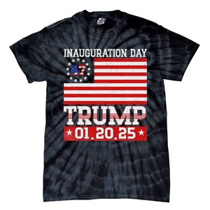 Donald Trump Inauguration Day 2025 47th President Usa Flag Tie-Dye T-Shirt