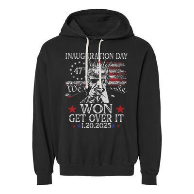 Donald Trump Inauguration Day 2025 47 Th Trump 2025 Garment-Dyed Fleece Hoodie